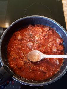 saucisses sauce mijote